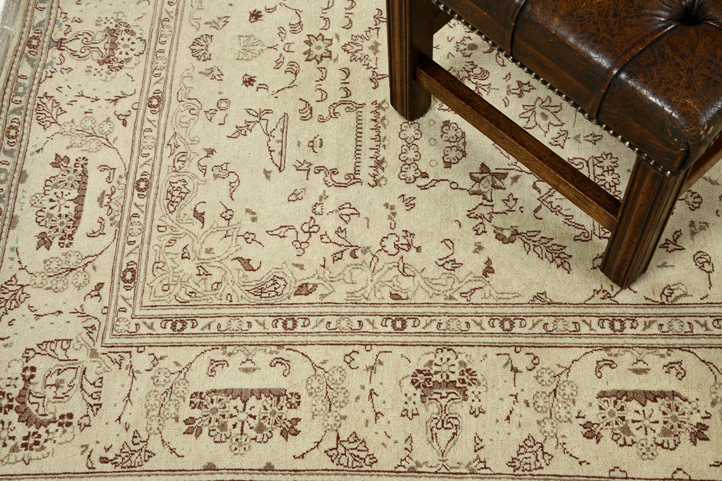 Persian Rug 3662 Vintage Persian Kashan Rug 25275