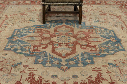 Vintage Style Antique Serapi Revival Bliss Collection