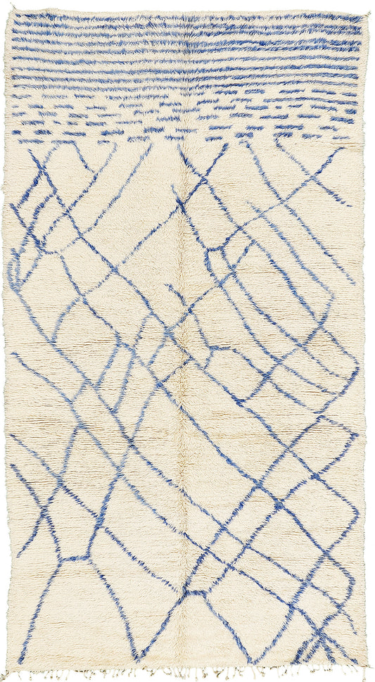 Modern Rug Image 13108 Vintage Moroccan Beni Ourain Tribe Rug