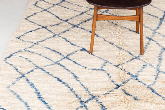 Modern Rug Image 13109 Vintage Moroccan Beni Ourain Tribe Rug