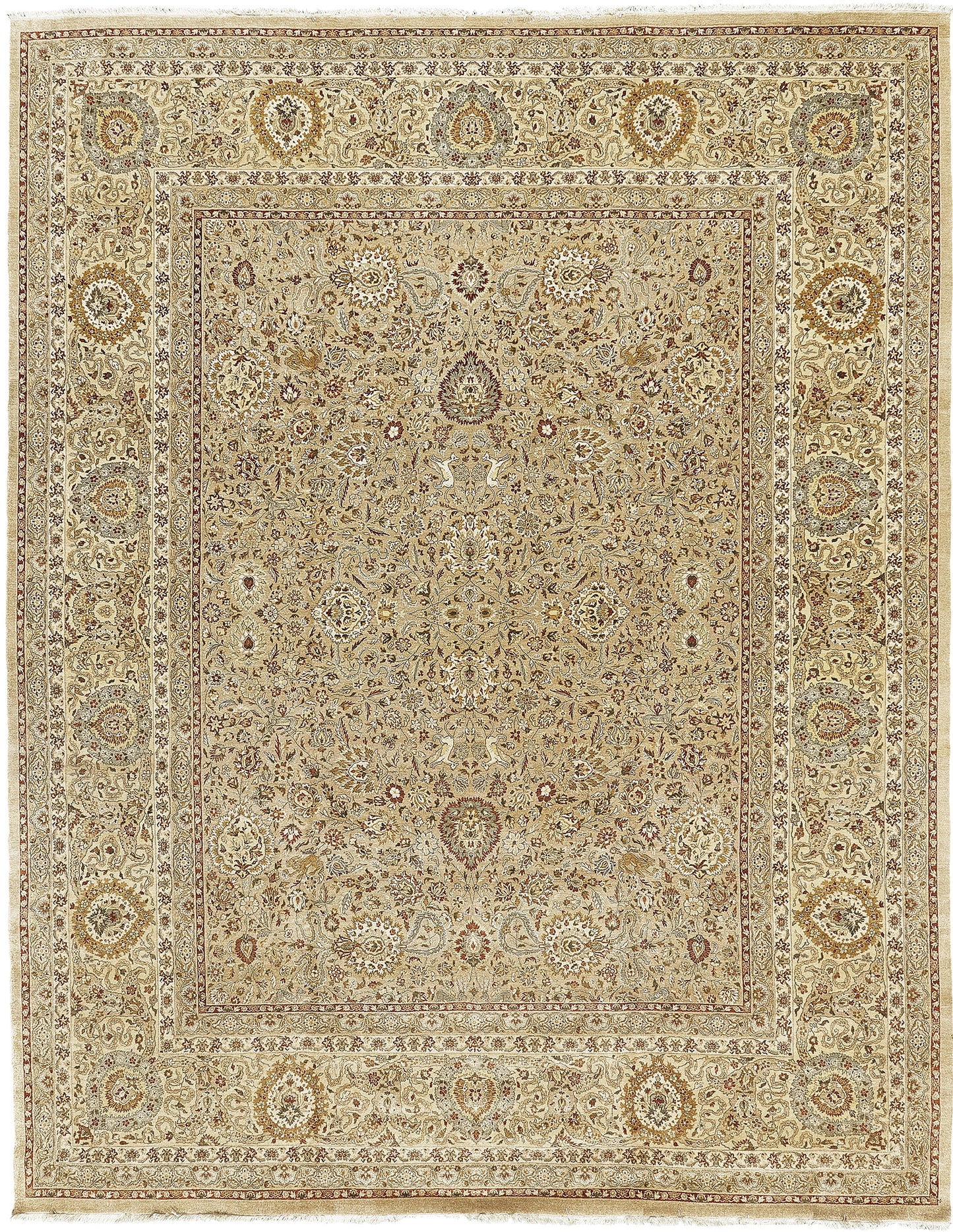 Natural Dye Tabriz Hadji Jalili Revival Rug