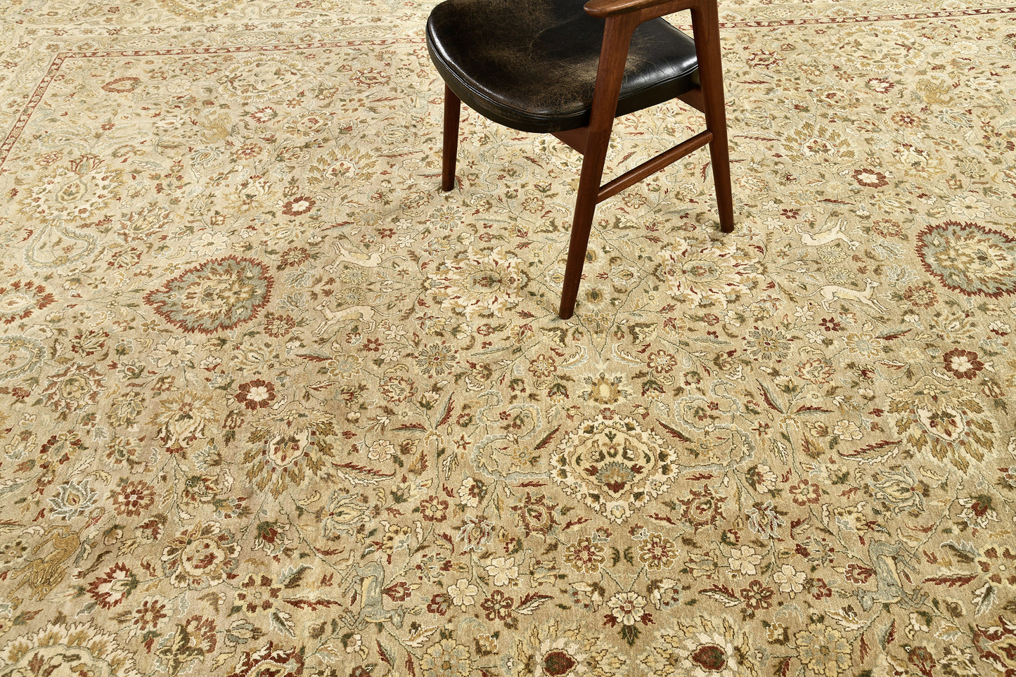 Natural Dye Tabriz Hadji Jalili Revival Rug