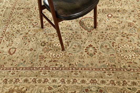 Natural Dye Tabriz Hadji Jalili Revival Rug