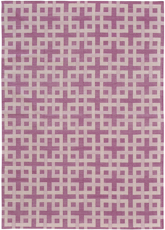 Contemporary Flat-Weave Rug Cielo Collection Estera Fuchsine