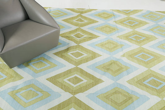 Contemporary Flat-Weave Rug Cielo Collection Permata Cricket