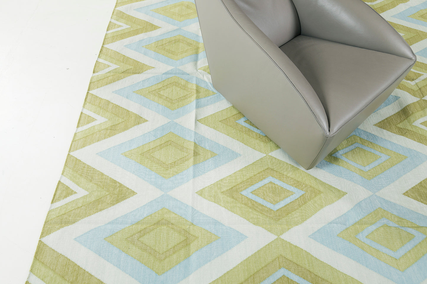 Contemporary Flat-Weave Rug Cielo Collection Permata Cricket