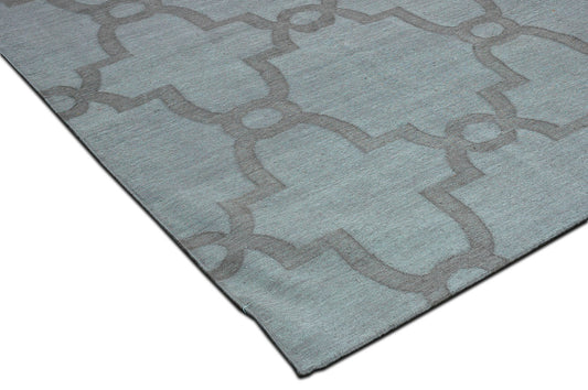Contemporary Flat-Weave Rug Cielo Collection Hojas Quartz