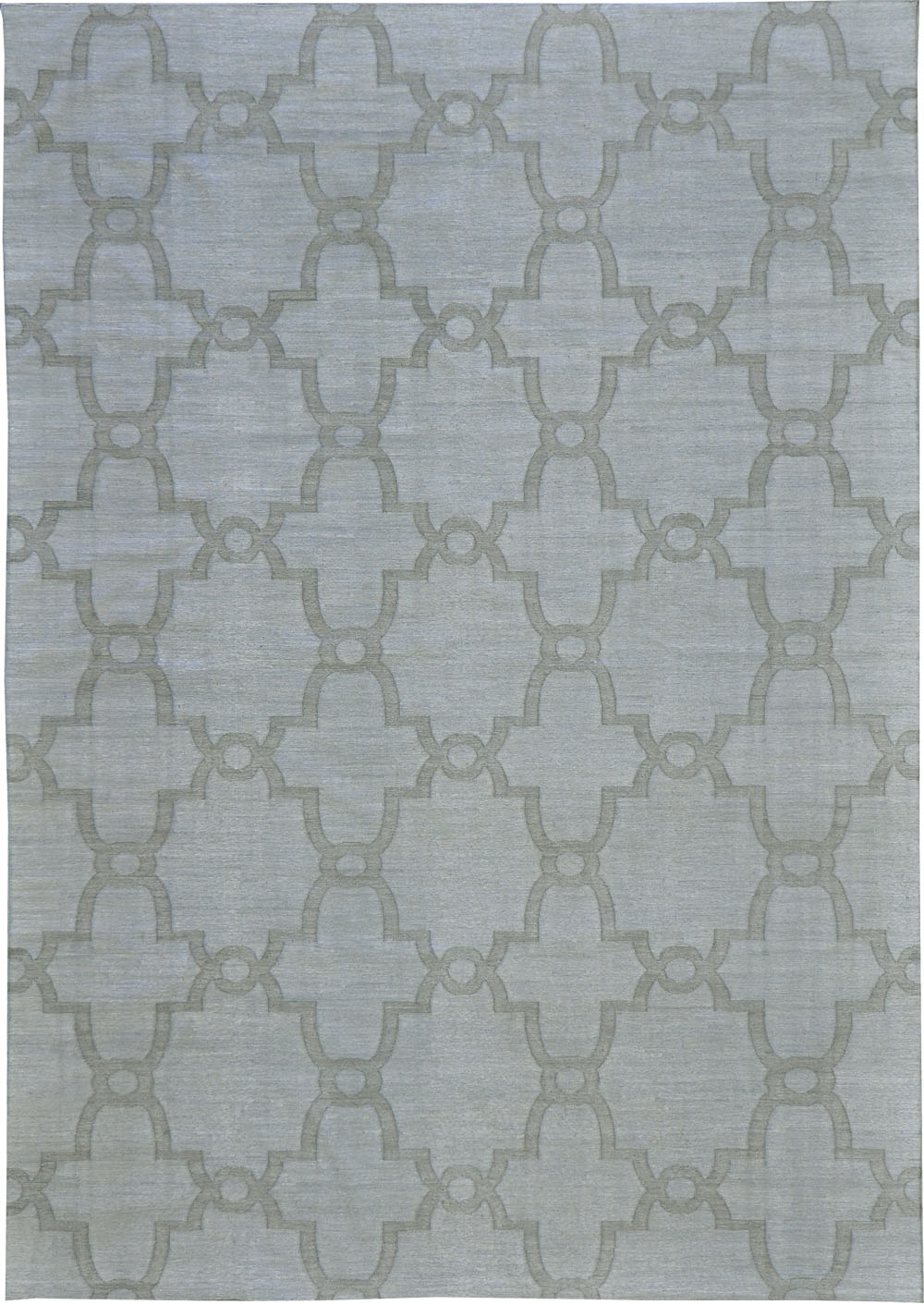 Contemporary Flat-Weave Rug Cielo Collection Hojas Quartz
