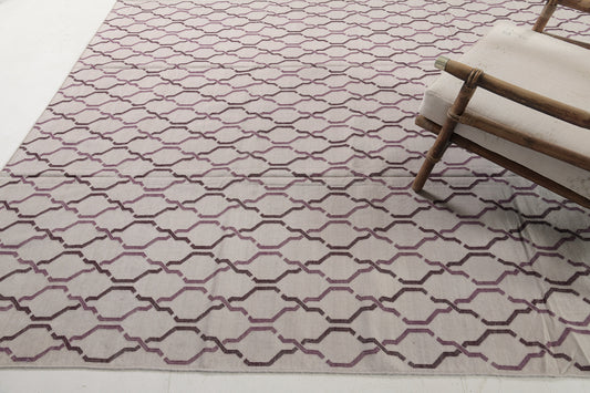 Contemporary Flat-Weave Rug Cielo Collection Zenia Raisin