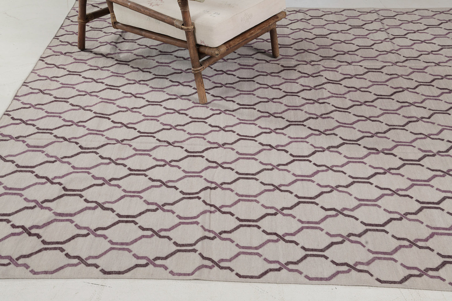 Contemporary Flat-Weave Rug Cielo Collection Zenia Raisin