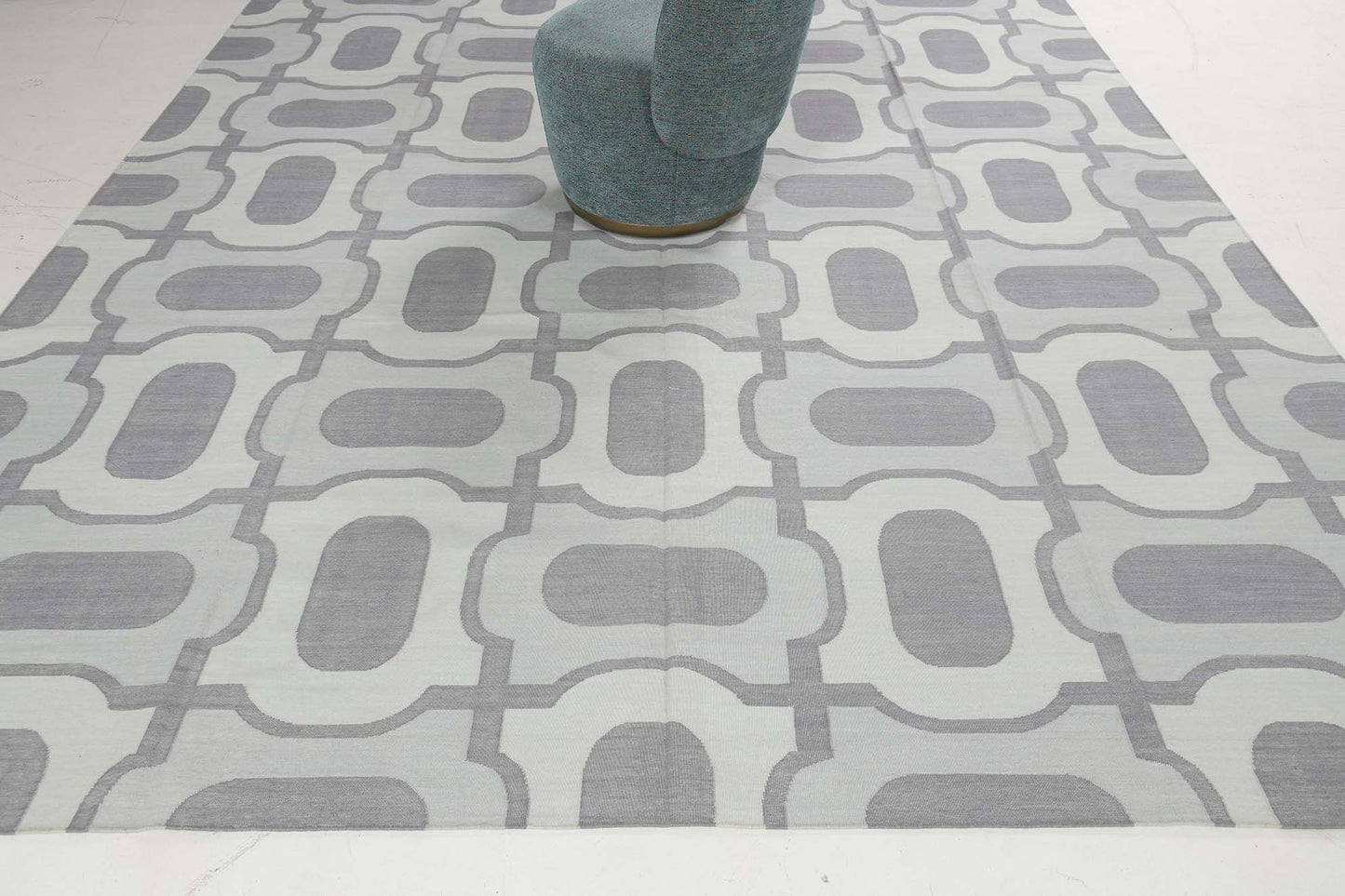 Contemporary Flat-Weave Rug Cielo Collection Gems Cesious