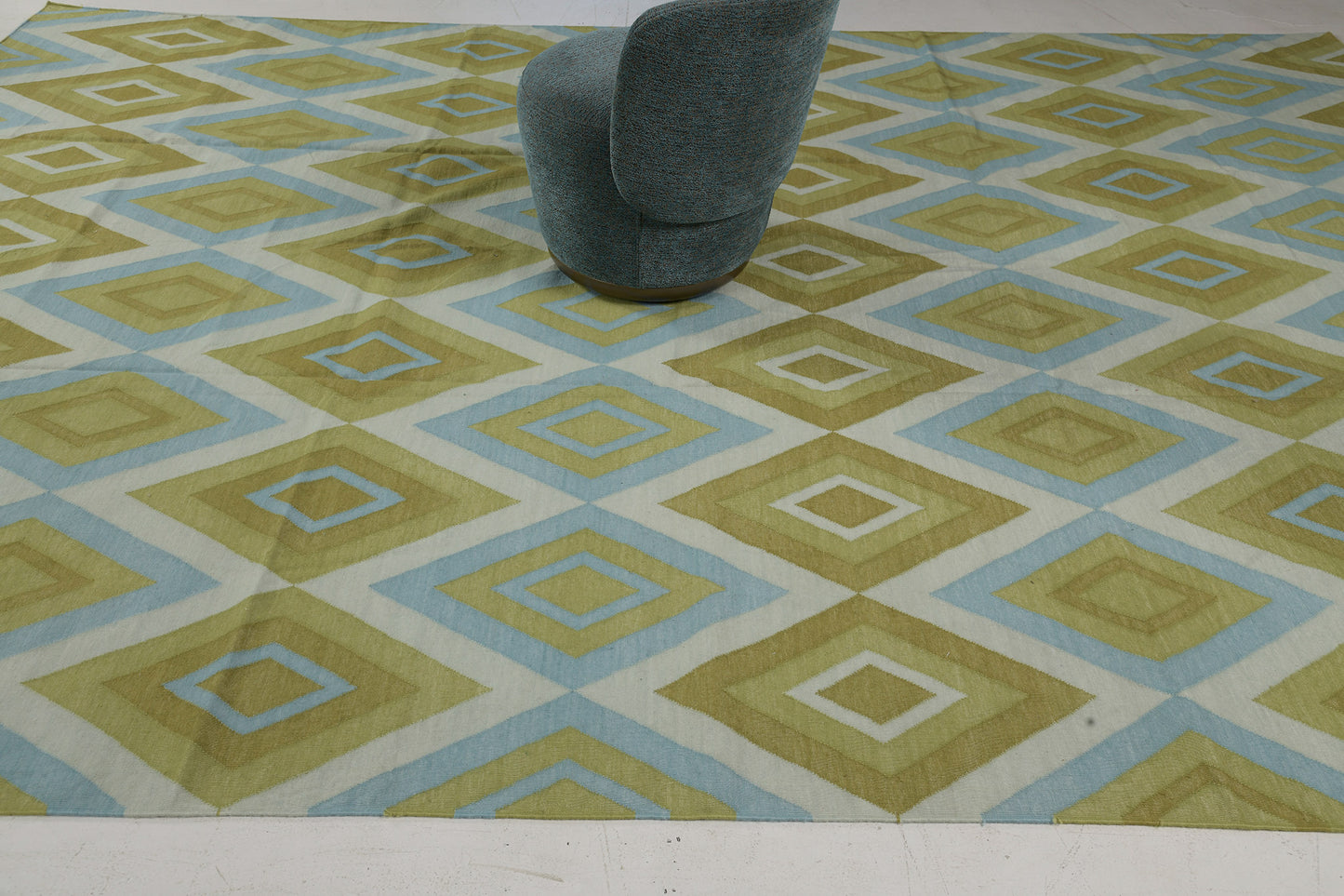 Contemporary Flat-Weave Rug Cielo Collection Permata Cricket