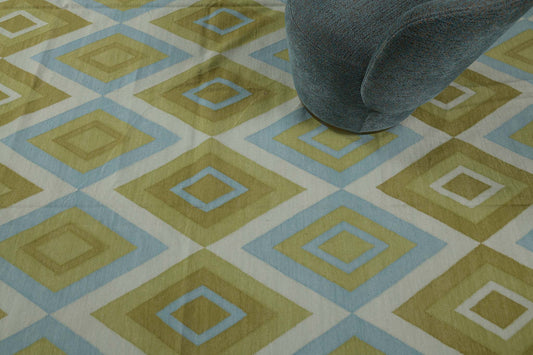 Contemporary Flat-Weave Rug Cielo Collection Permata Cricket