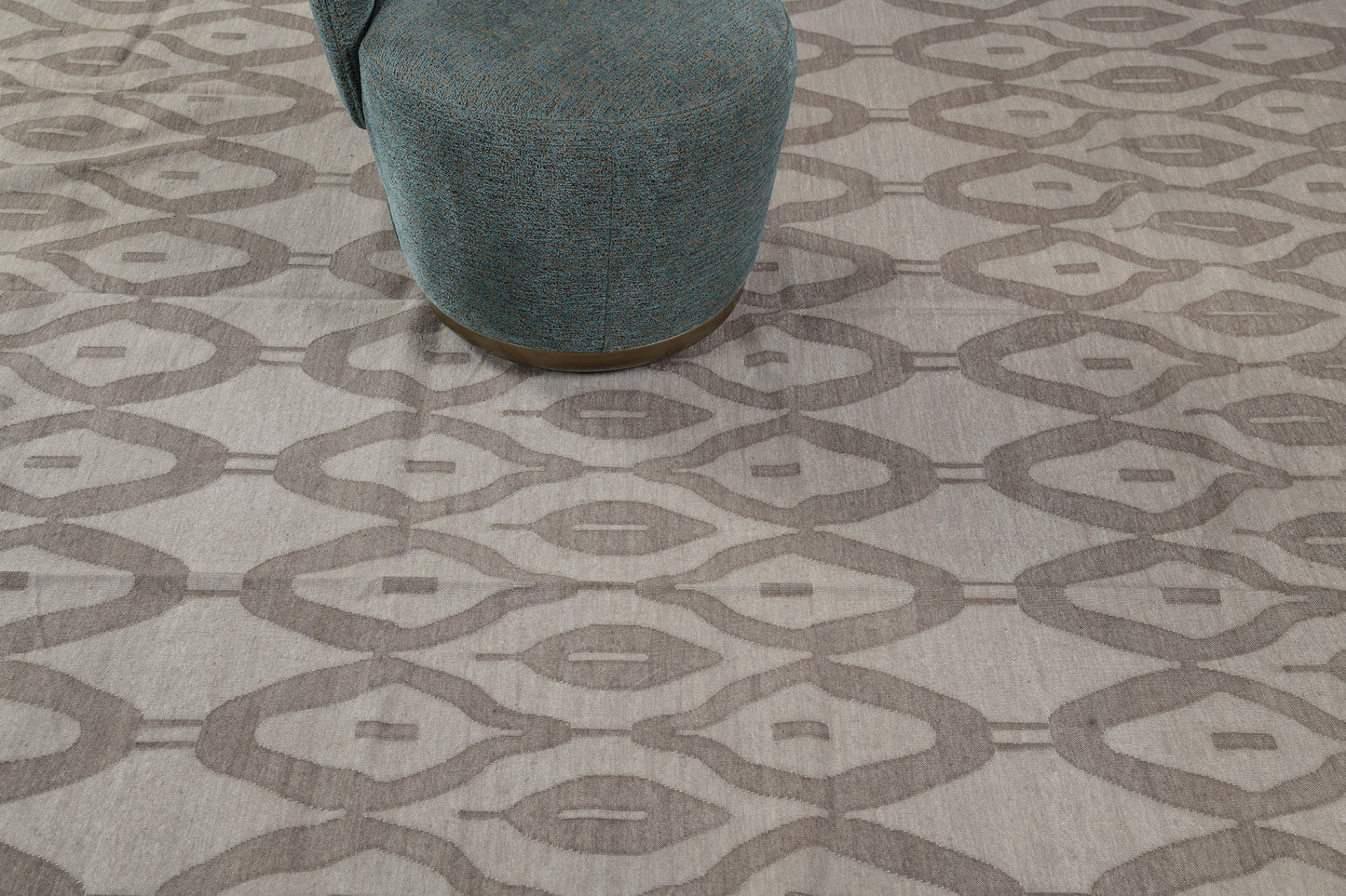 Contemporary Flat-Weave Rug Cielo Collection Zag Mocha
