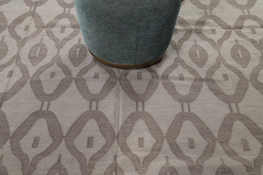 Contemporary Flat-Weave Rug Cielo Collection Zag Mocha