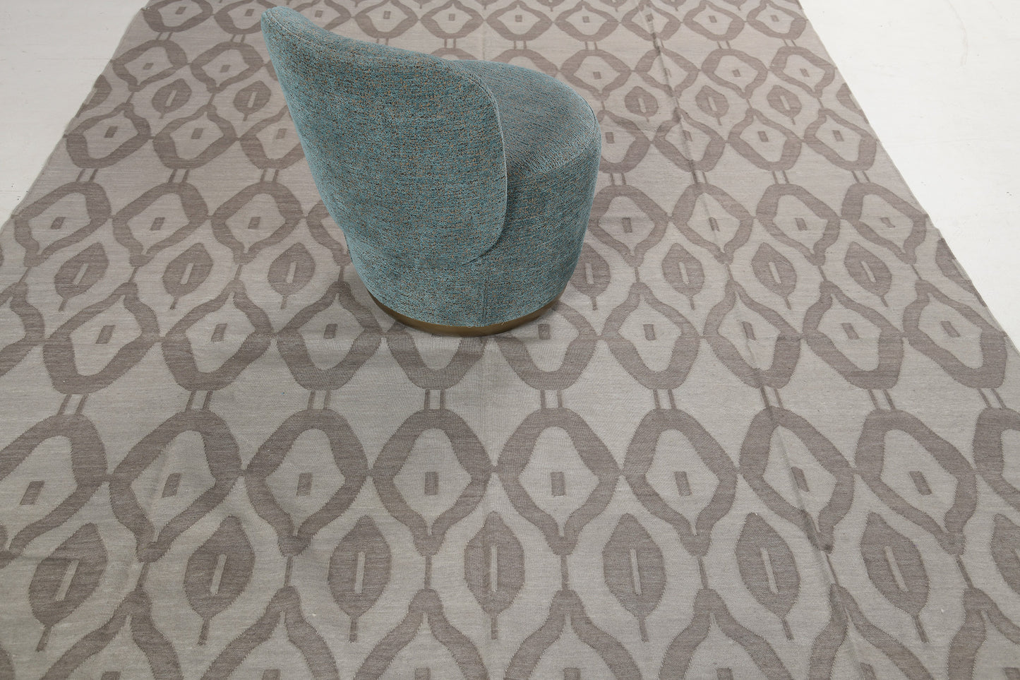 Contemporary Flat-Weave Rug Cielo Collection Zag Mocha
