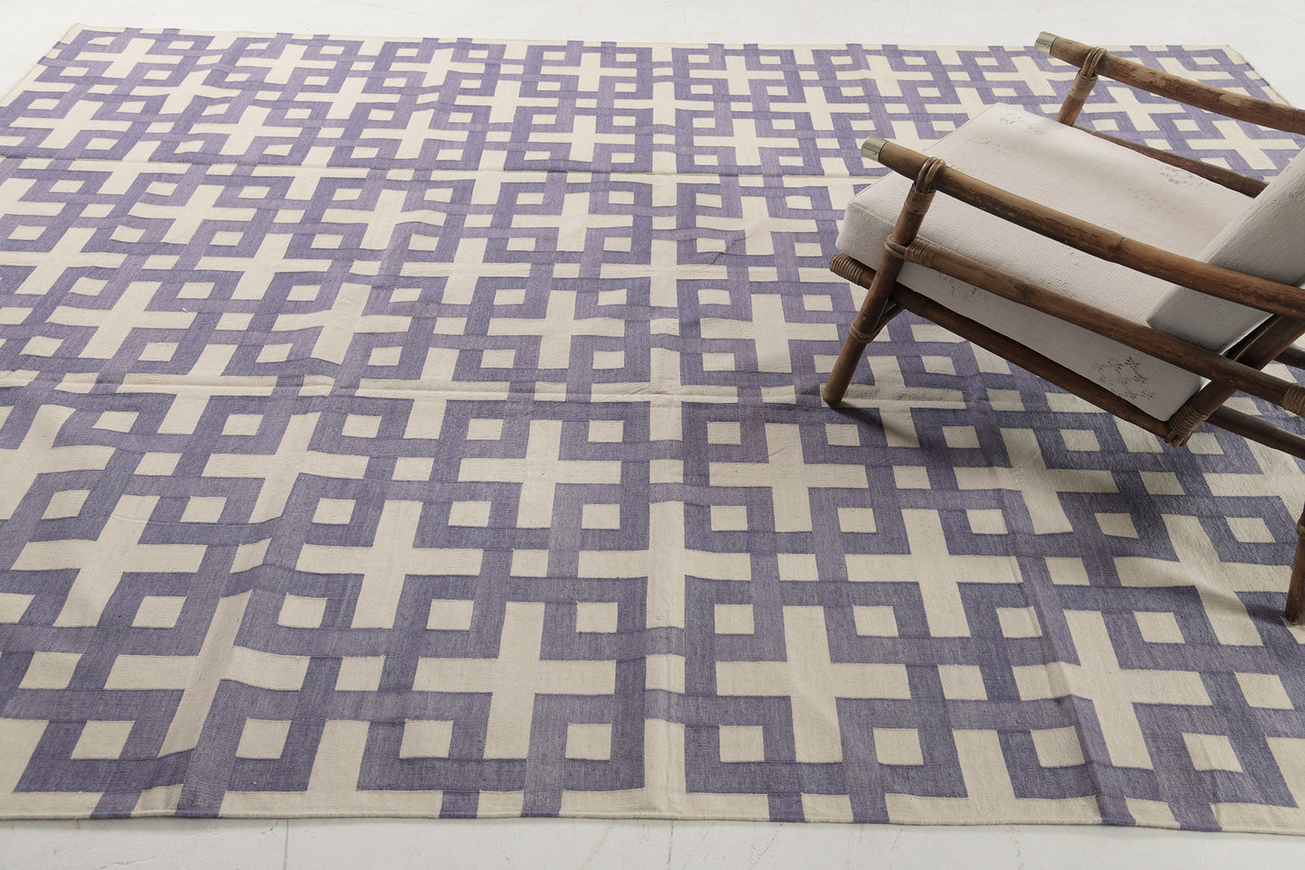Contemporary Flat-Weave Rug Cielo Collection Estera Violet