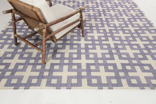 Contemporary Flat-Weave Rug Cielo Collection Estera Violet