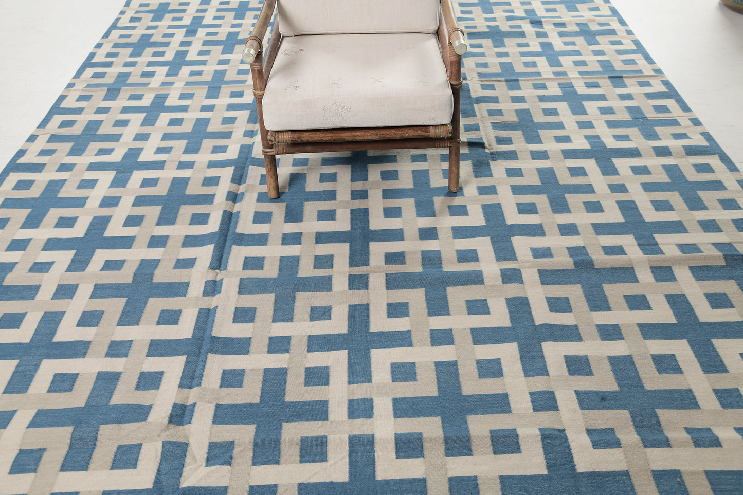 Contemporary Flat-Weave Rug Cielo Collection Estera Peacock