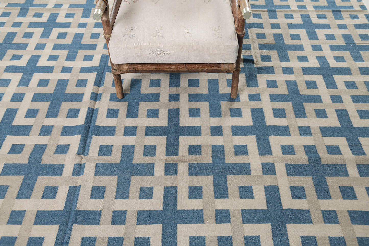 Contemporary Flat-Weave Rug Cielo Collection Estera Peacock