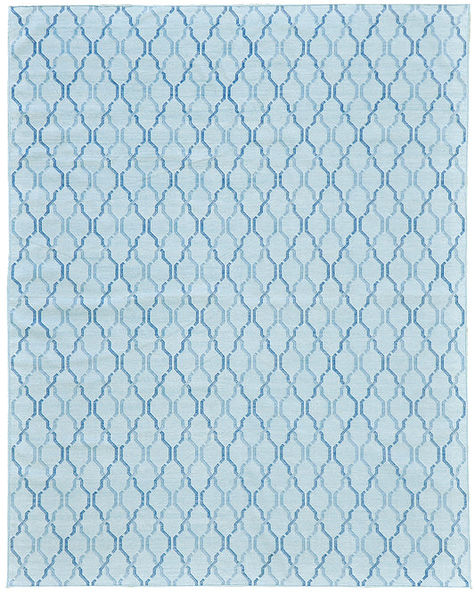 Contemporary Flat-Weave Rug Cielo Collection Zenia Turquoise