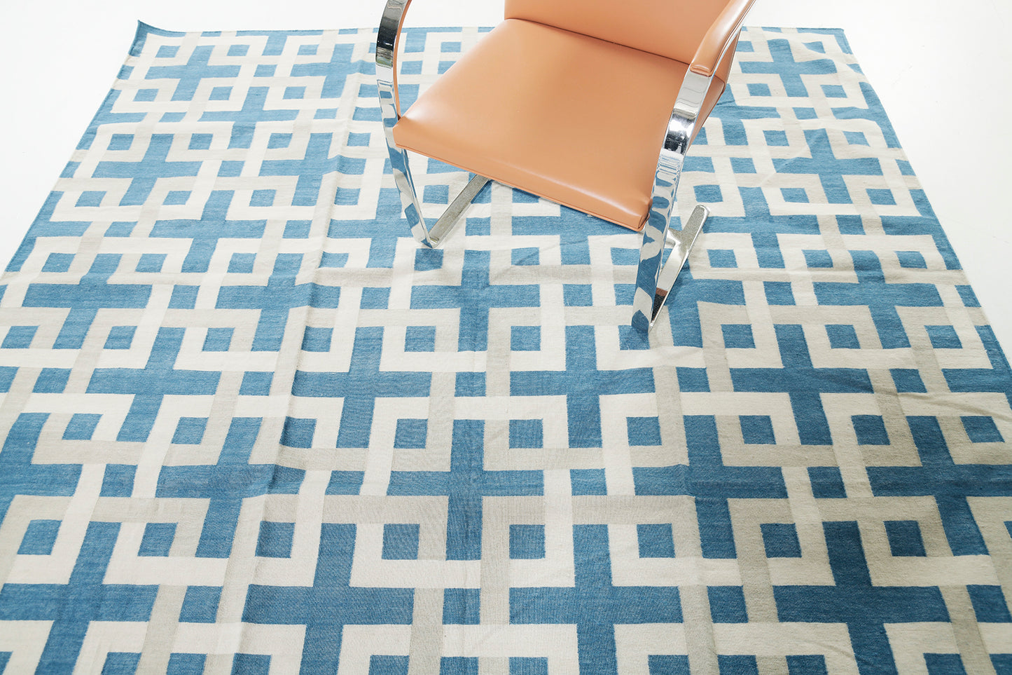 Contemporary Flat-Weave Rug Cielo Collection Estera Peacock