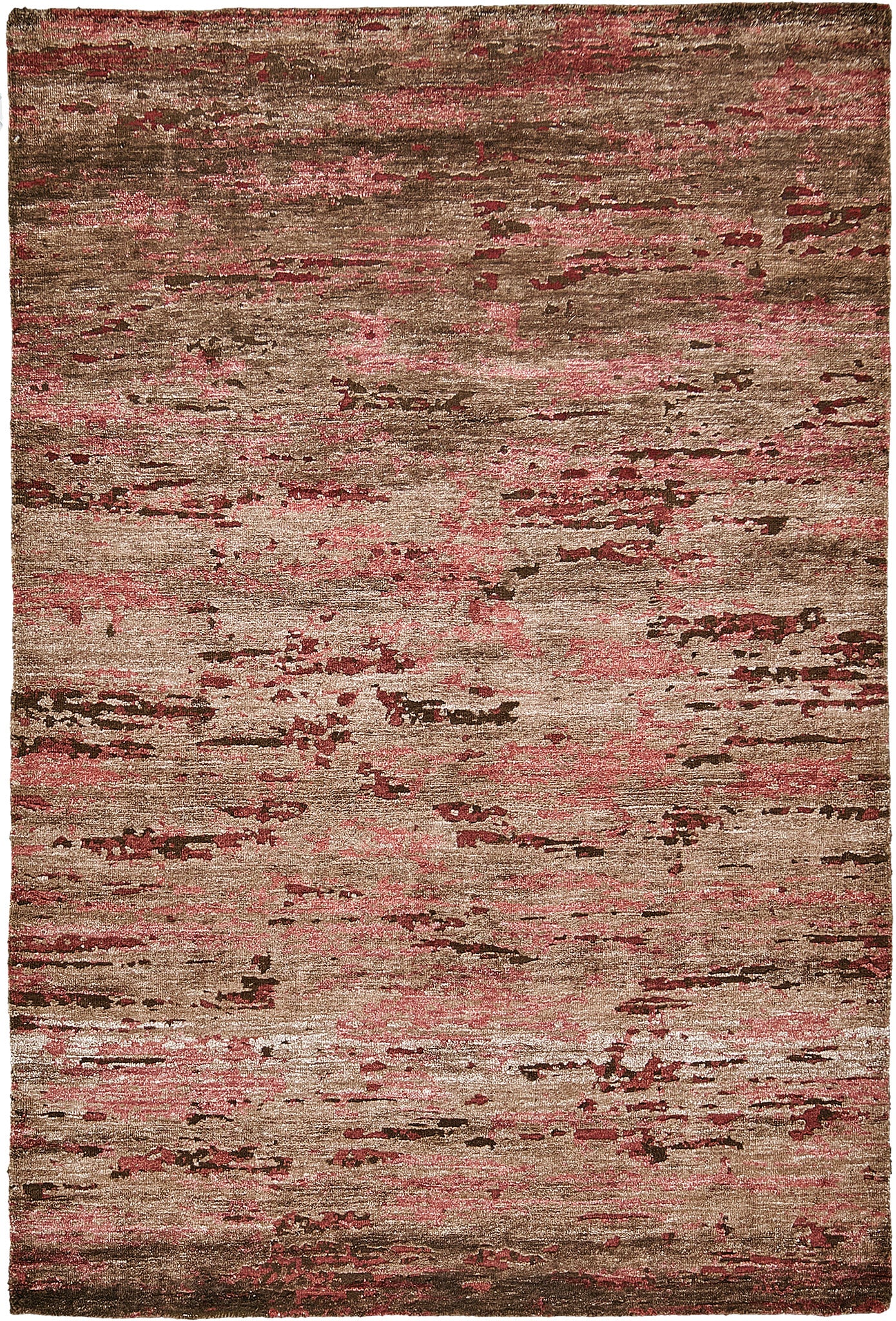Modern Design Mezzo Collection Wool & Silk Embossed Rug Codesto