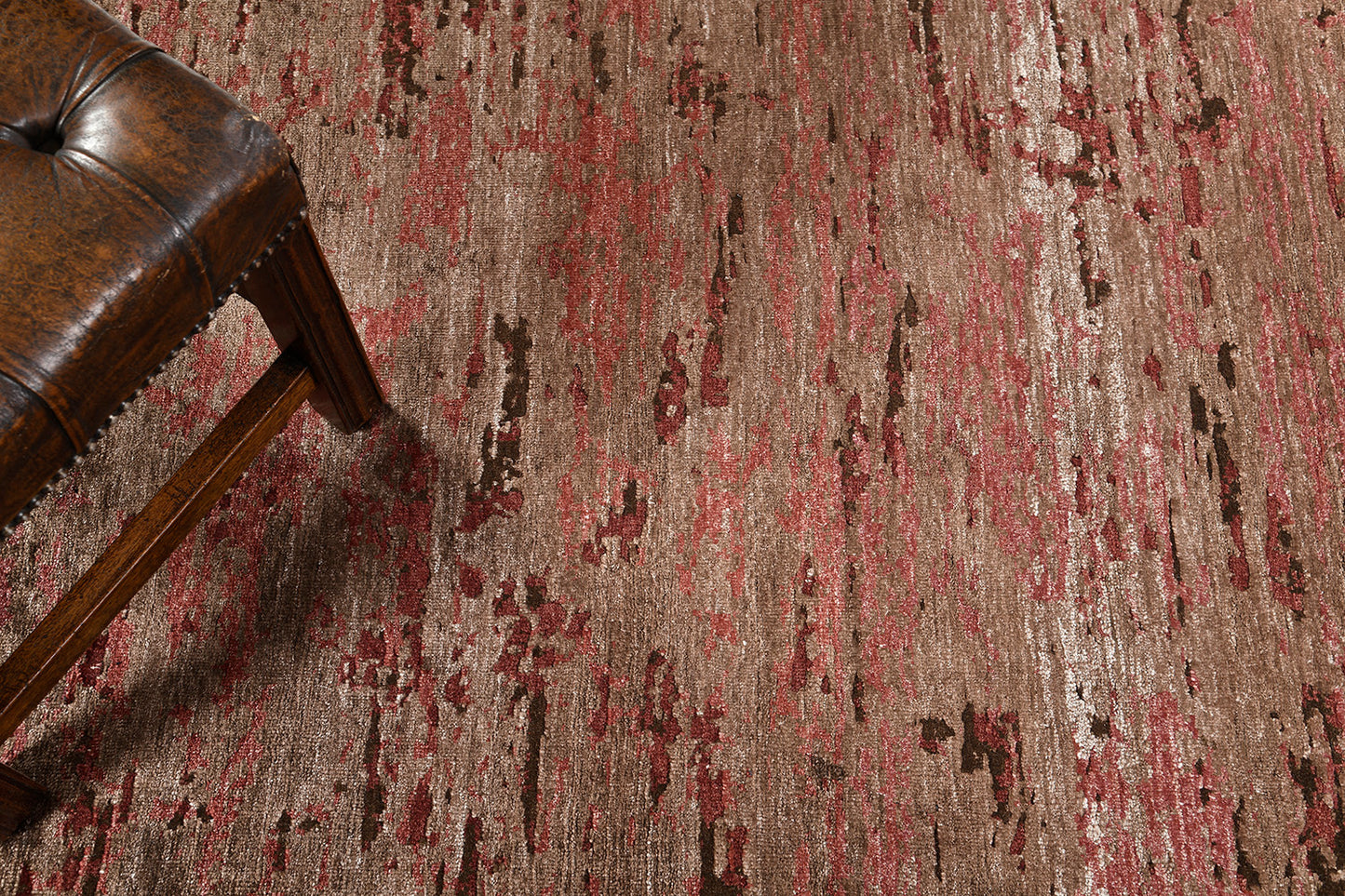 Modern Design Mezzo Collection Wool & Silk Embossed Rug Codesto