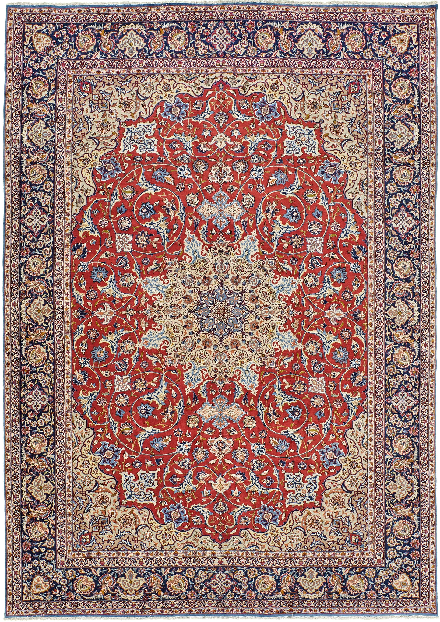 Persian Rug 3450 Vintage Persian Isfahan Rug 25800