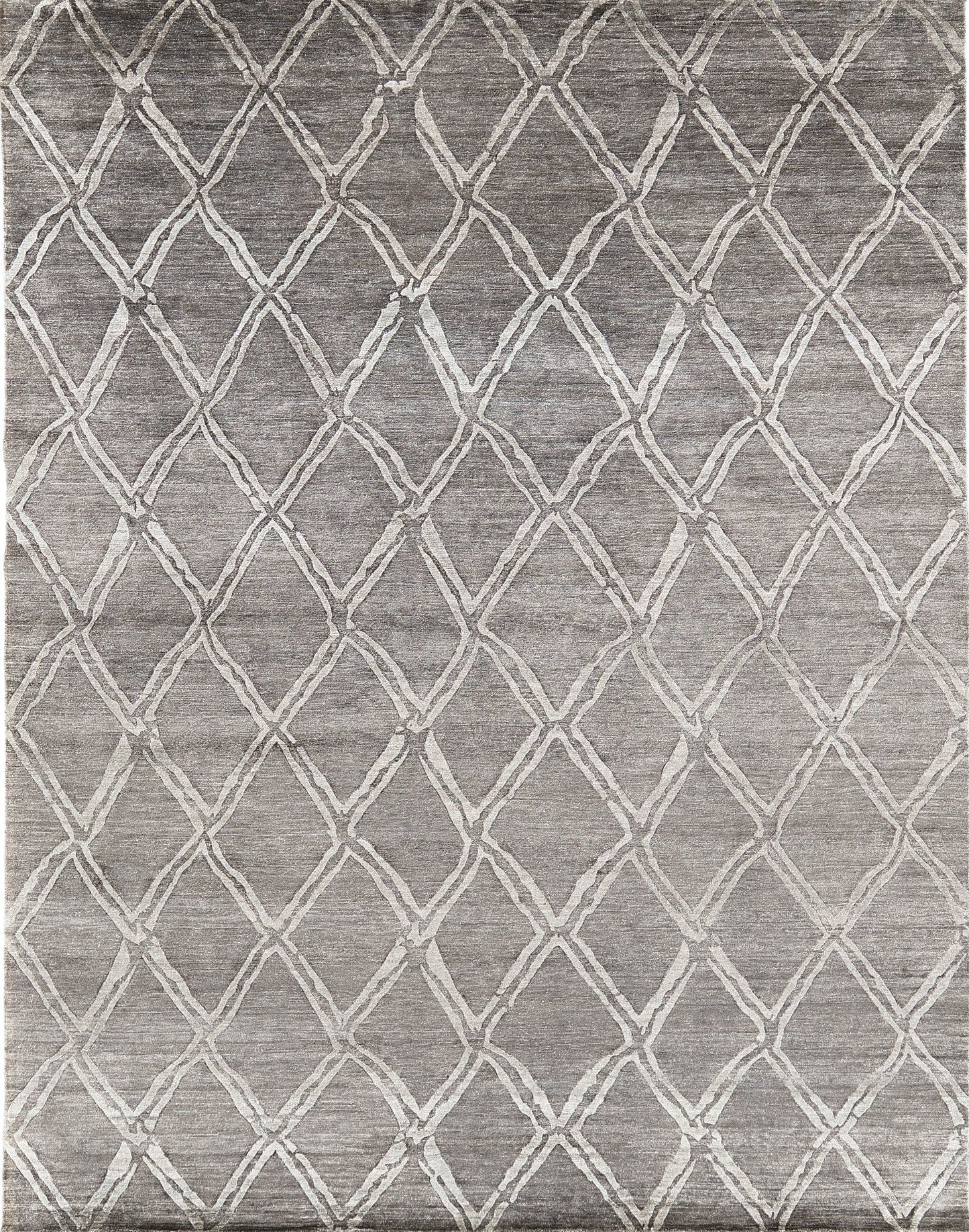 Modern Design Bamboo Silk Rug Palisade Embossed