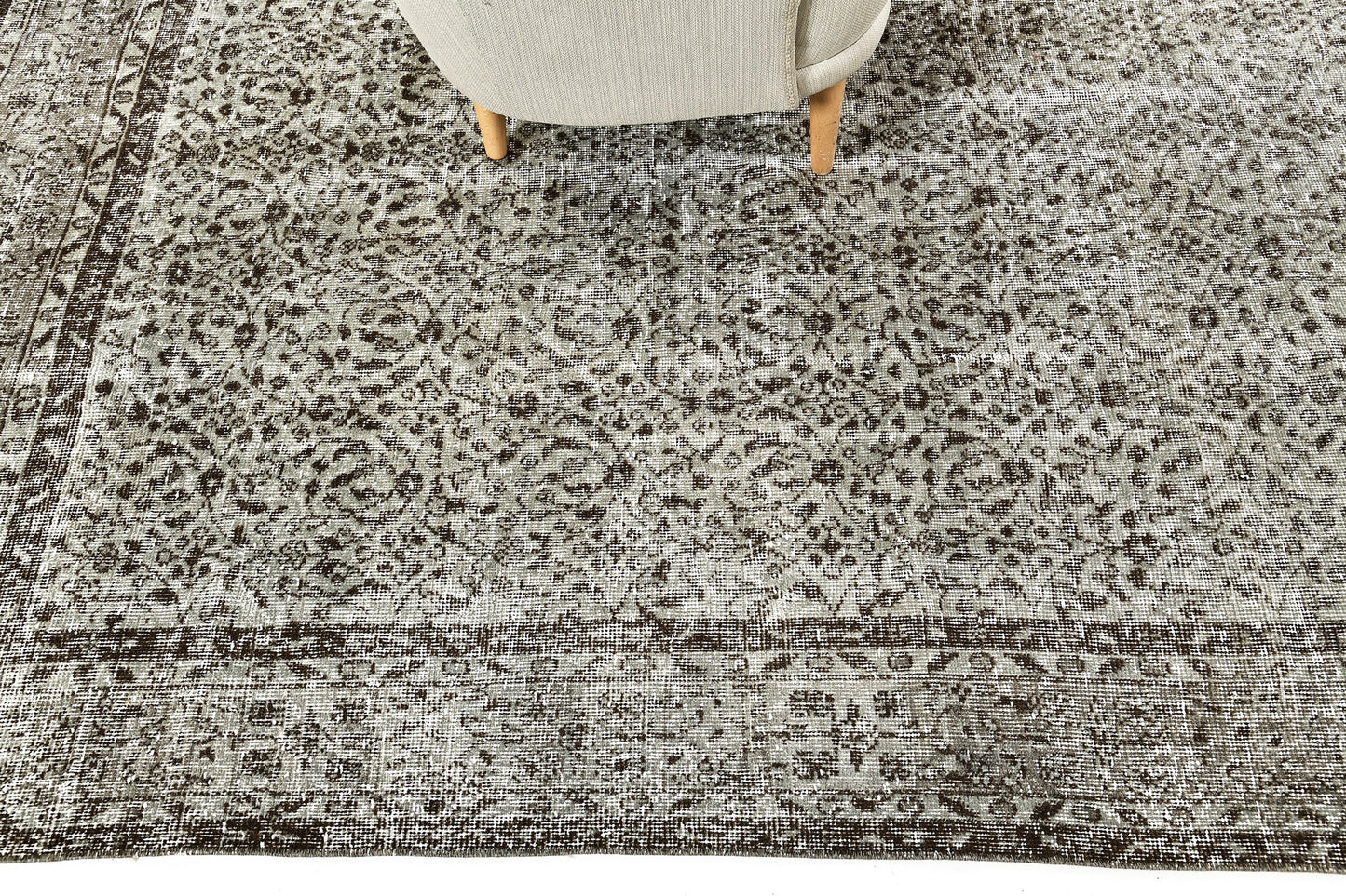 Vintage Distressed Turkish Anatolian Rug