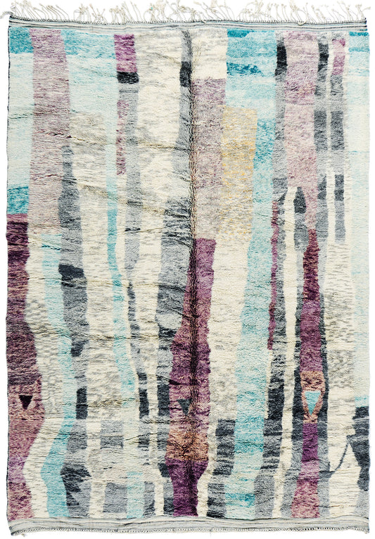 Modern Rug Image 8710 Natural Dye Moroccan Style Azilal Revival Pazzo