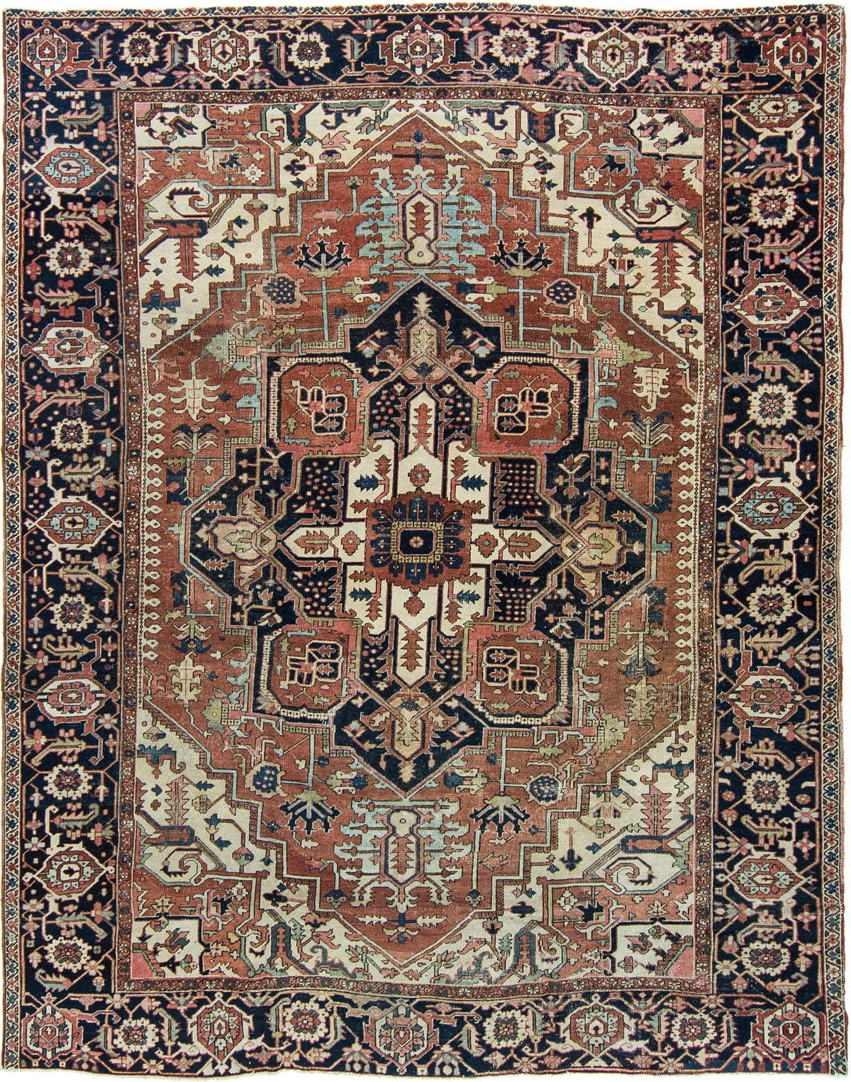 Persian Rug 1915 Antique Persian Serapi Rug 26027