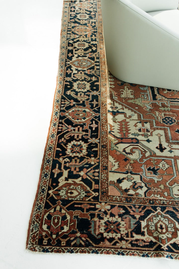 Persian Rug 1918 Antique Persian Serapi Rug 26027