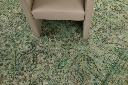Overdyed Vintage Style Rug
