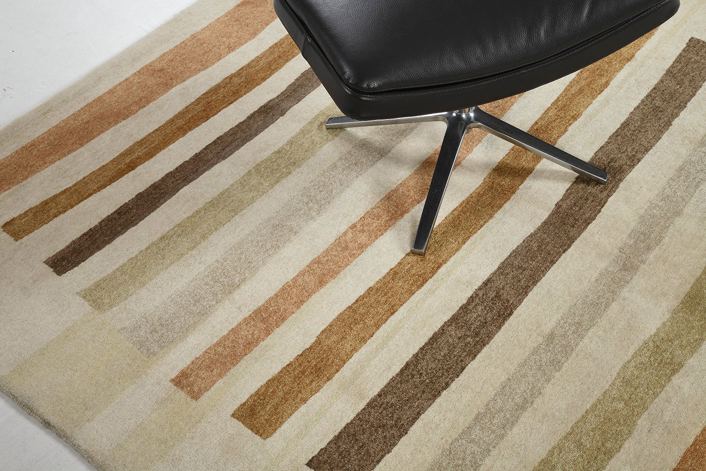 Natural Dye Contemporary Design Square Rug Mondrian Collection Modern