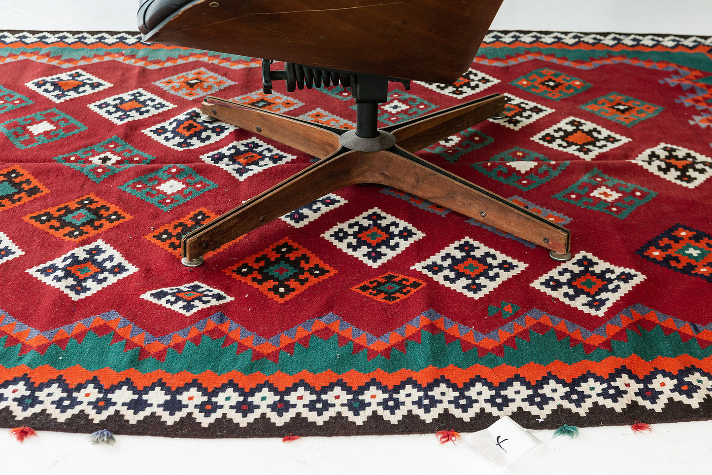 Persian Rug 3152 Vintage Northwest Persian Ghashgaei Tribal Kilim Runner 26406