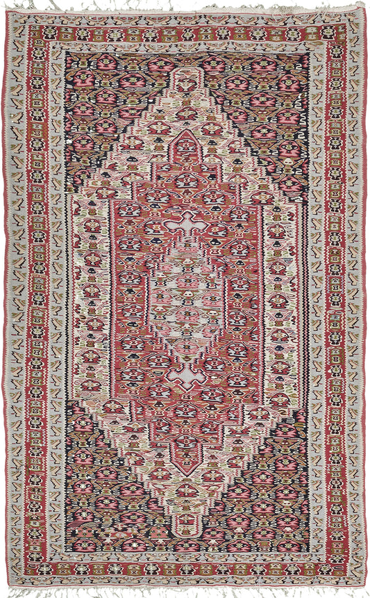 Persian Rug 4129 Vintage Persian Seneh Kilim 26407