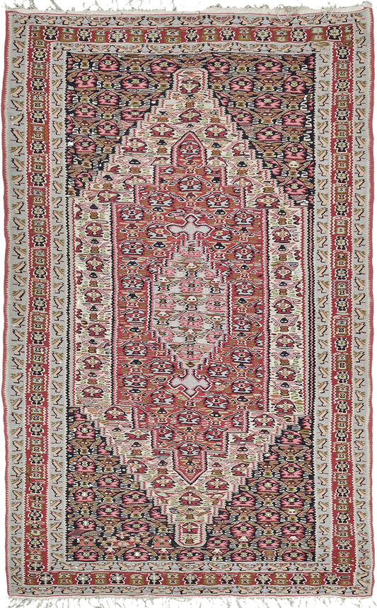 Persian Rug 4129 Vintage Persian Seneh Kilim 26407