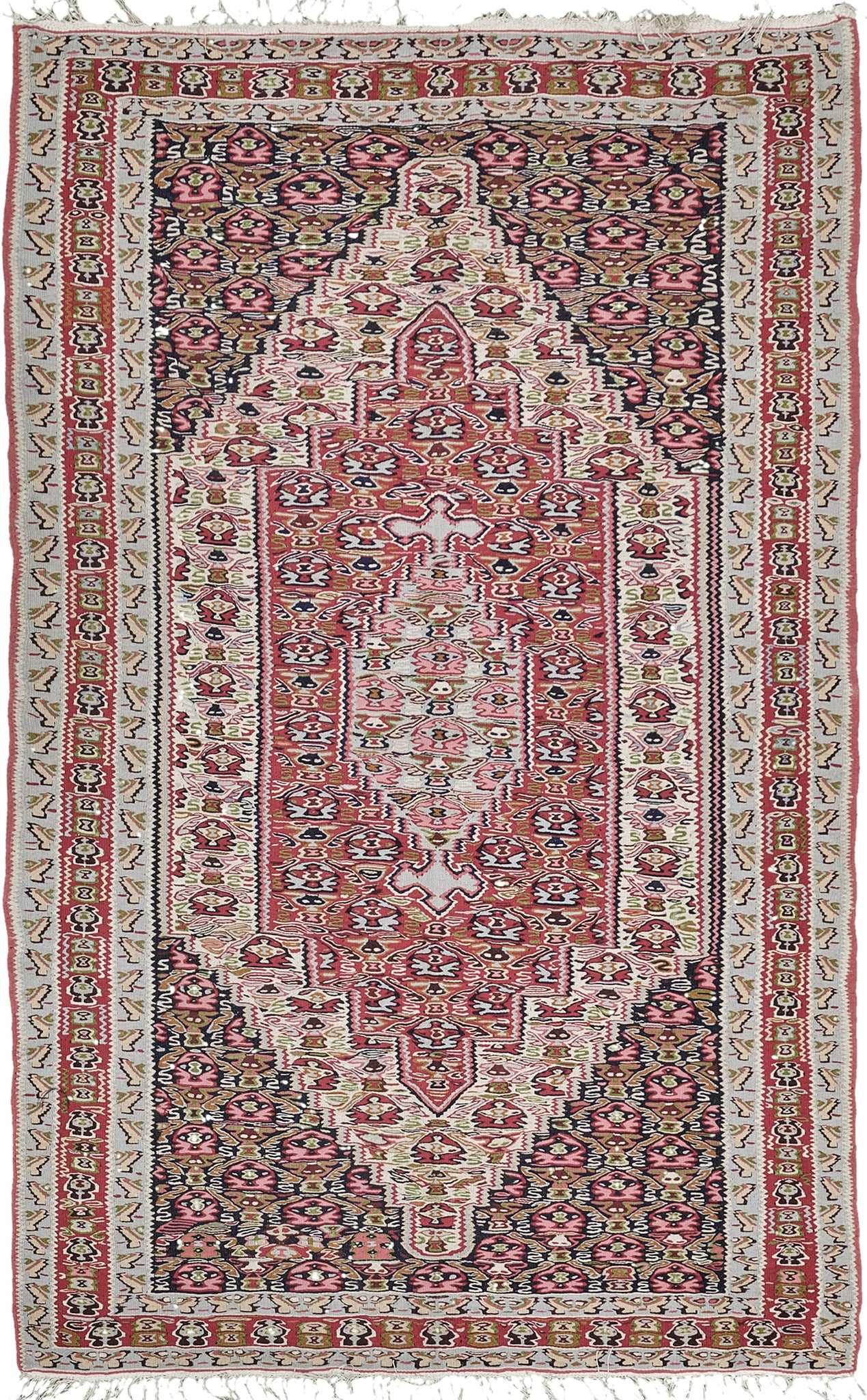 Persian Rug 4129 Vintage Persian Seneh Kilim 26407