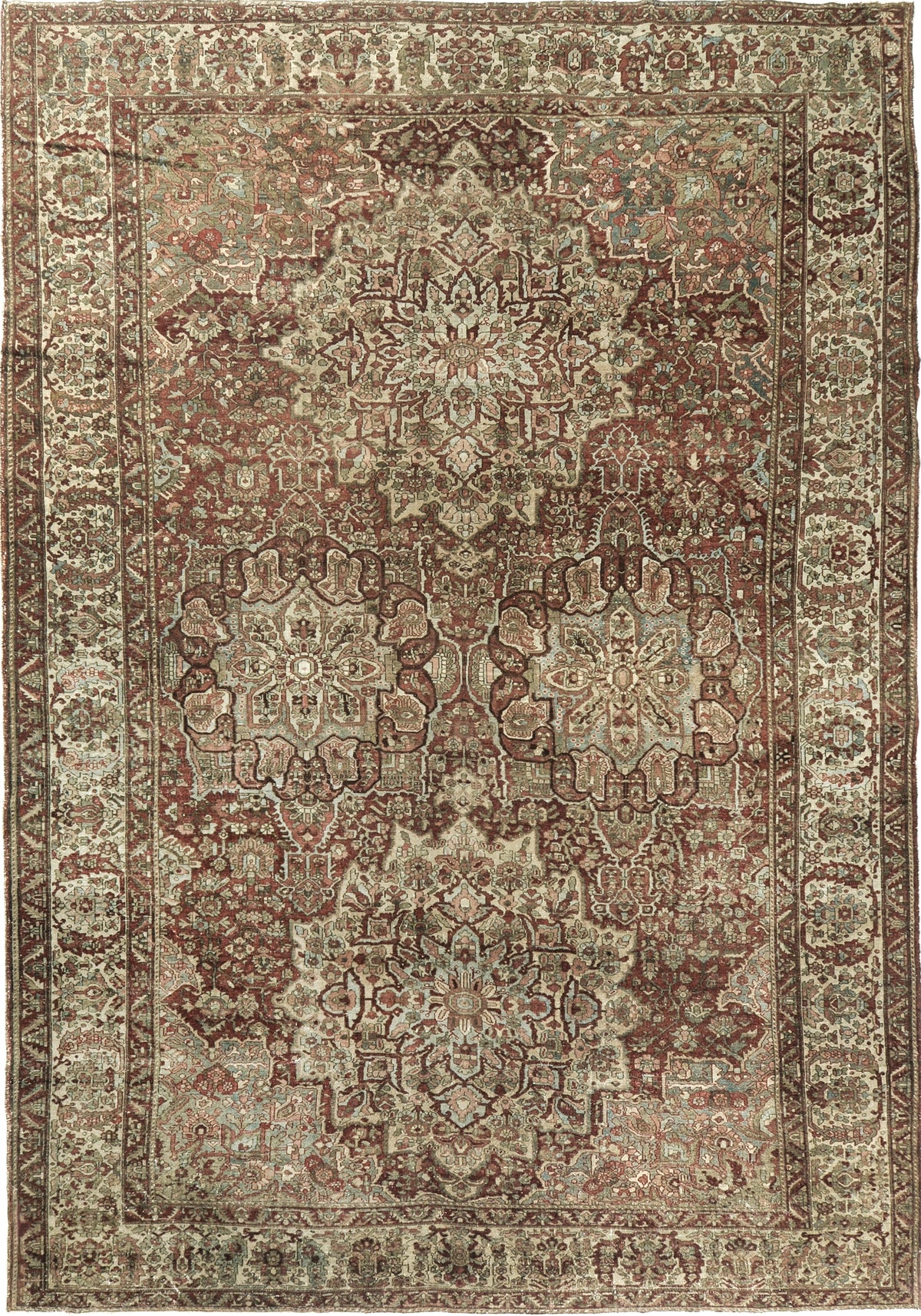 Antique Persian Bakhtiari Rug 26412
