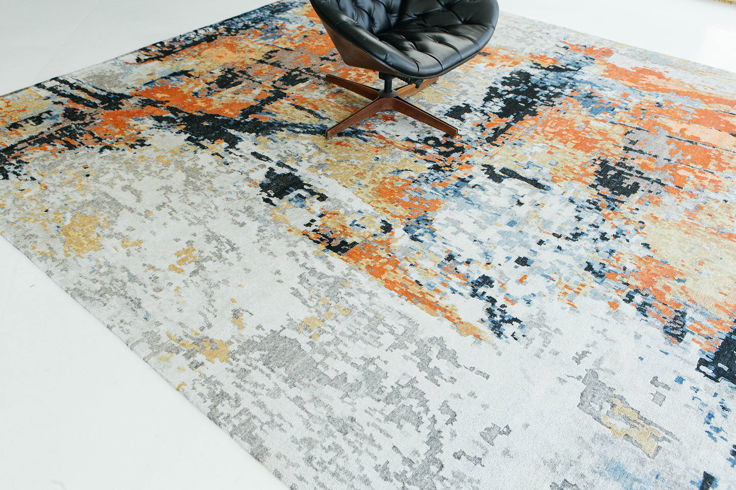Modern Rug Image 7215 Modern Design Bamboo Silk Embossed Rug FR1324