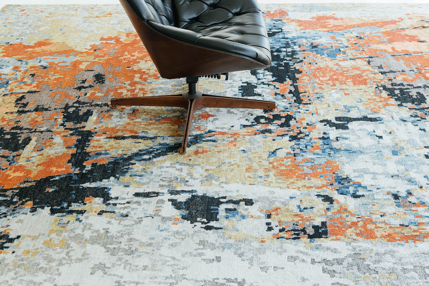Modern Rug Image 7214 Modern Design Bamboo Silk Embossed Rug FR1324