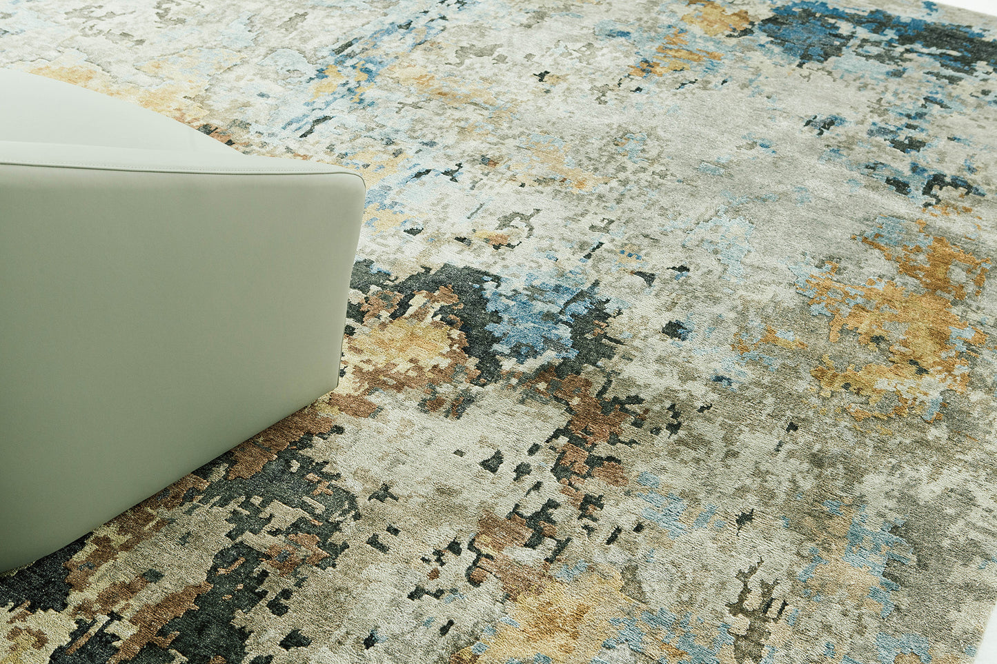 Modern Rug Image 7206 Modern Design Bamboo Silk Embossed Rug FR1314