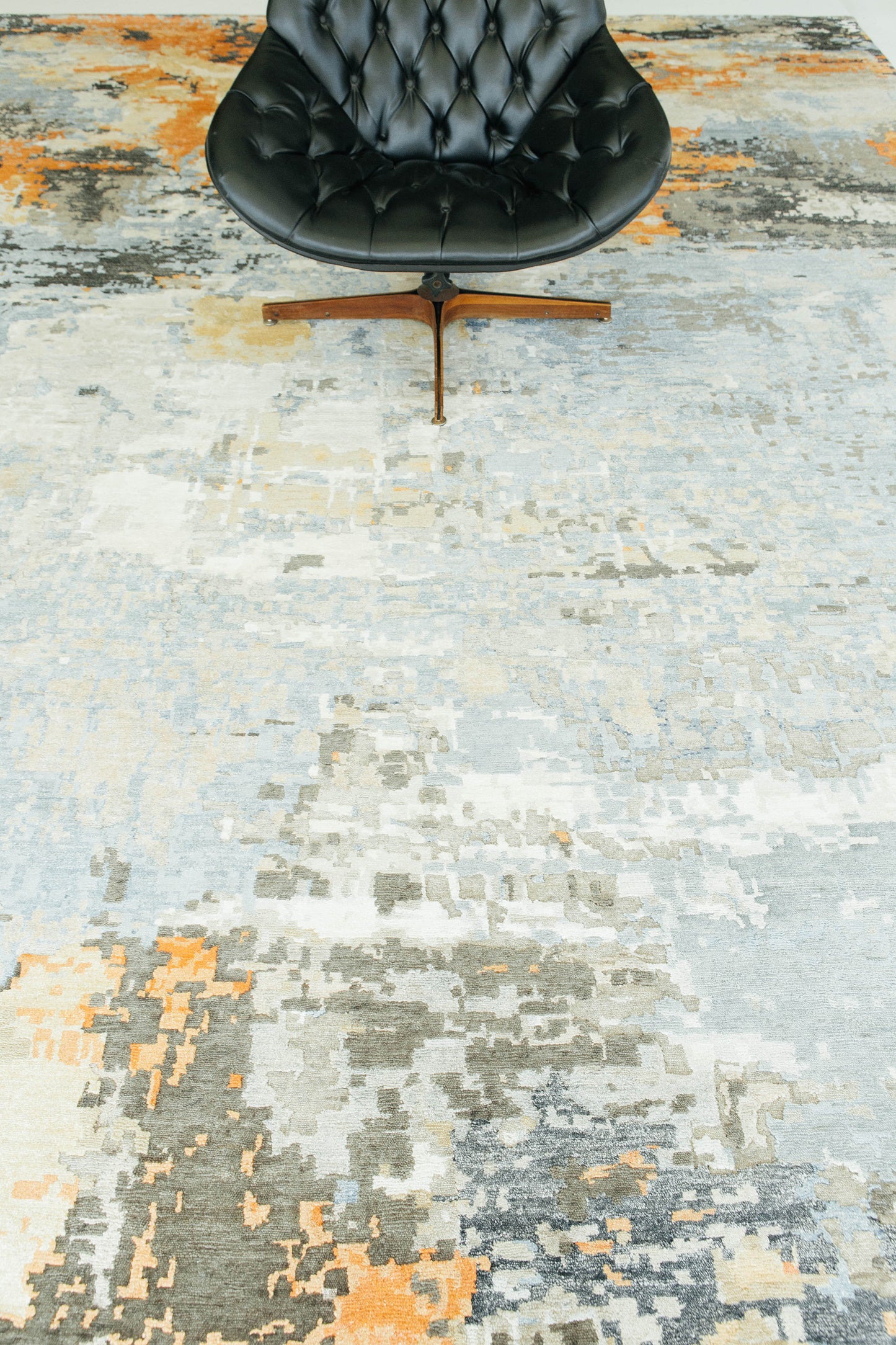 Modern Rug Image 7201 Modern Design Bamboo Silk Embossed Rug FR1315