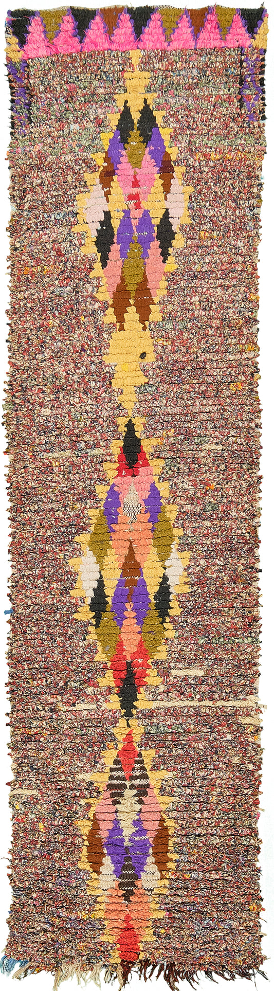 Modern Rug Image 13304 Vintage Moroccan Boujad Tribe Berber Runner