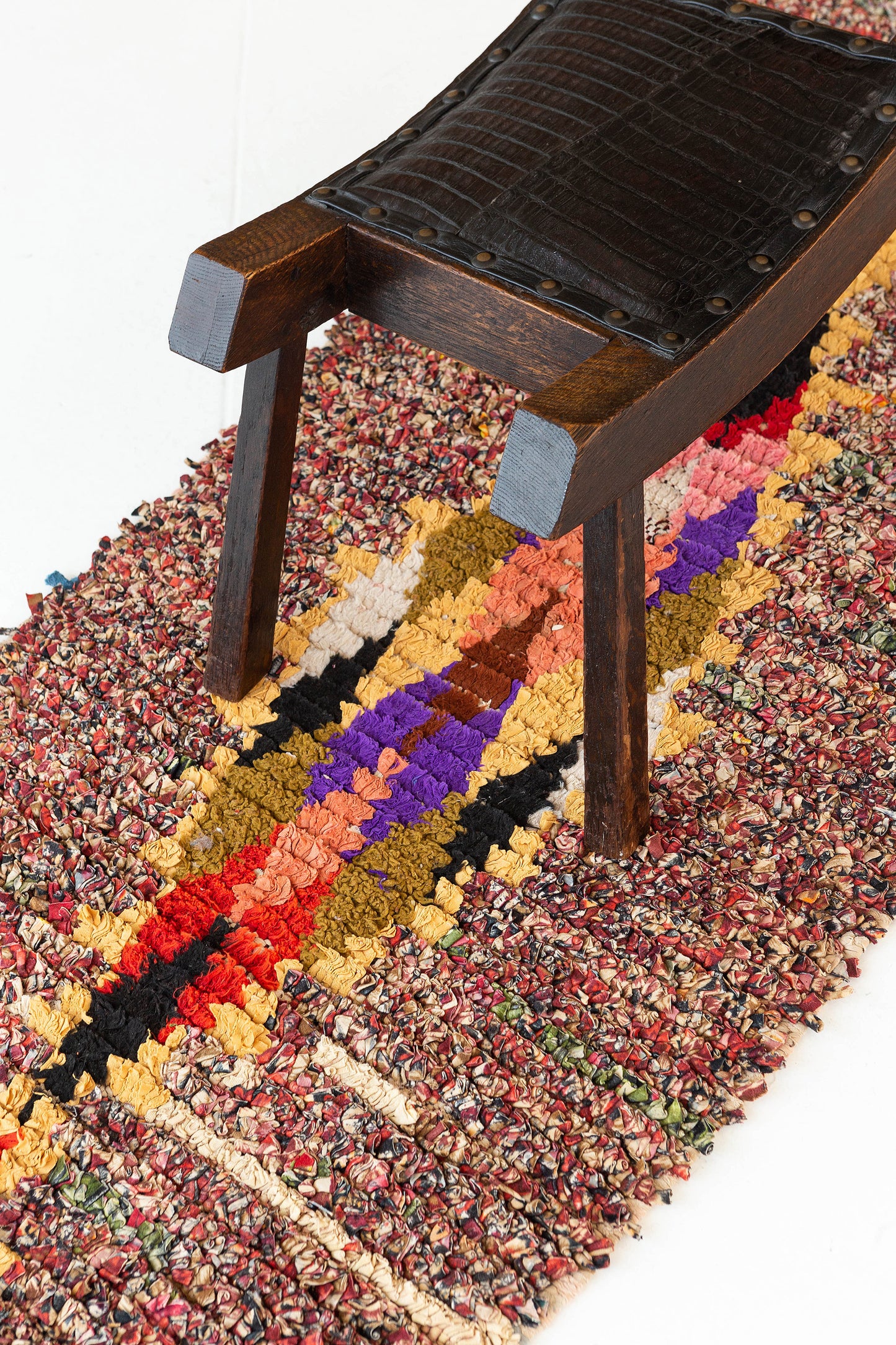 Modern Rug Image 13306 Vintage Moroccan Boujad Tribe Berber Runner