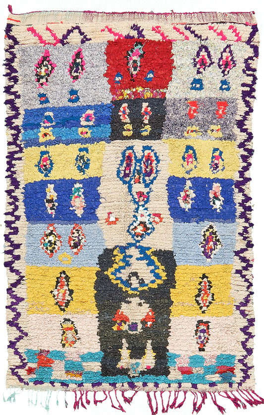 Modern Rug Image 13263 Vintage Moroccan Boujad Tribe Berber Rug