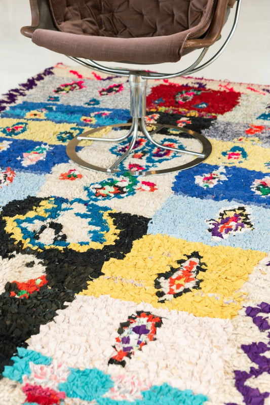 Modern Rug Image 13264 Vintage Moroccan Boujad Tribe Berber Rug