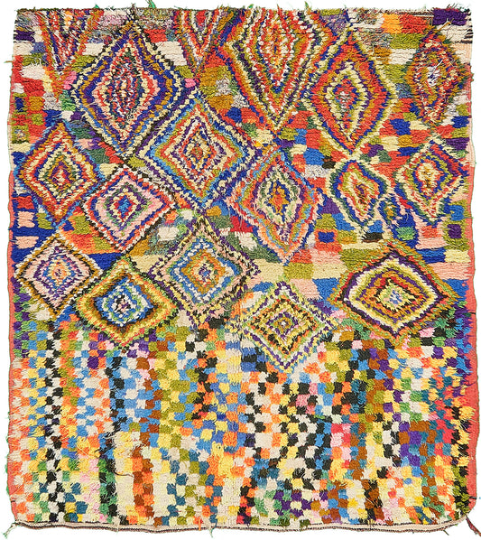 Modern Rug Image 13277 Vintage Moroccan Boujad Tribe Berber Rug